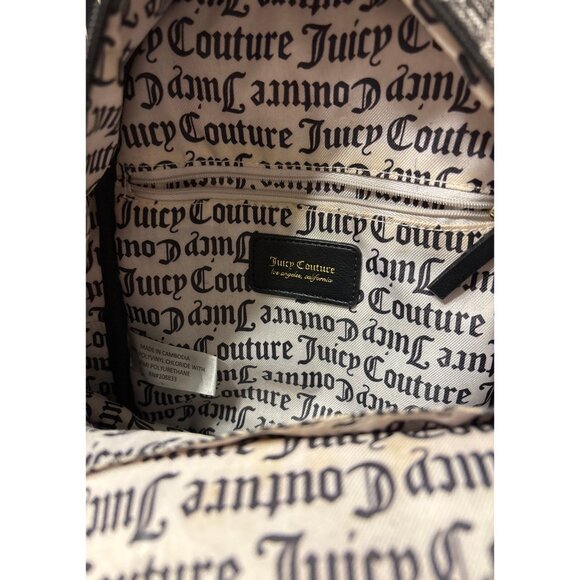 Juicy Couture Mini Backpack – Logo Print w/ Studded Heart Charm - Picture 8 of 9